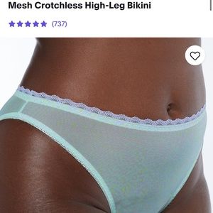 Mesh Crotchless Bikini Underwear sz 1x